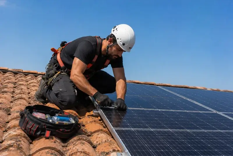 Maintenance et monitoring de panneaux solaires à Lahontan